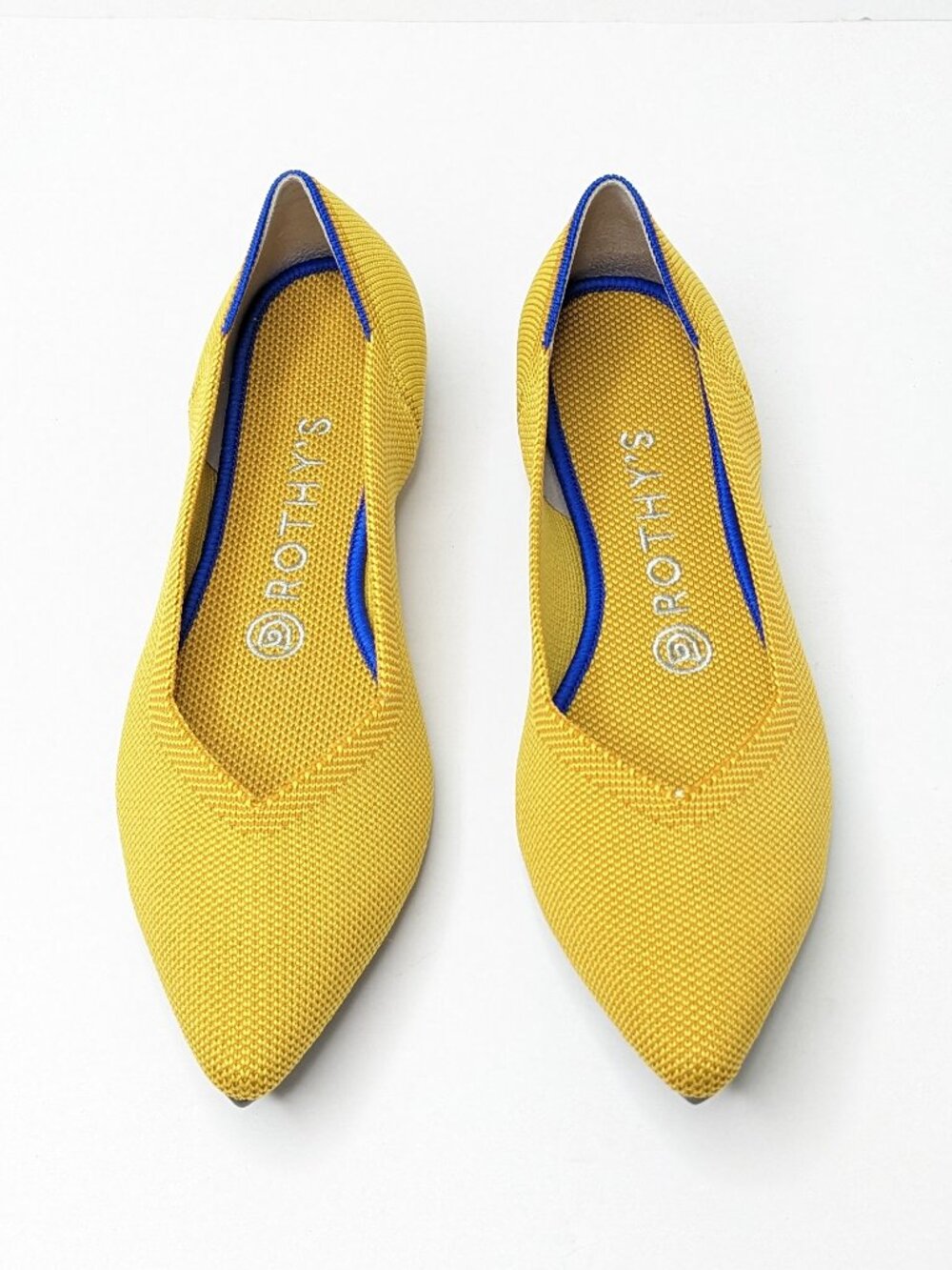 Rothy's The Point Casual Slip-On Ballet Flats Marigold Womens 7.5